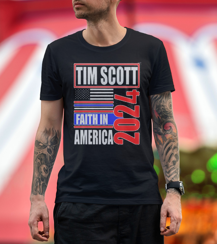 Tim Scott Faith in America 2024 T-Shirt
