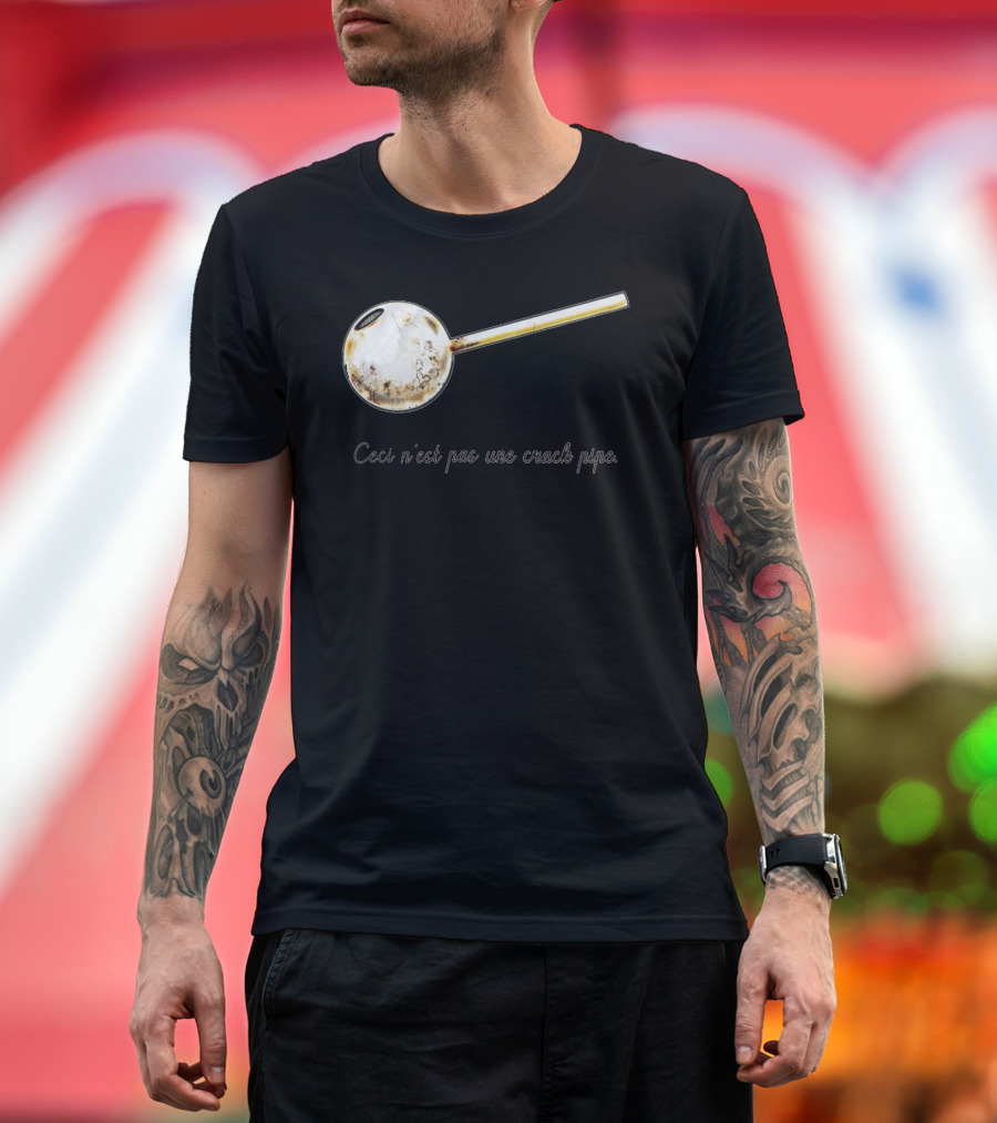 Ceci N'est Pas Une Crack Pipe Rene Magritte Reference T-Shirt