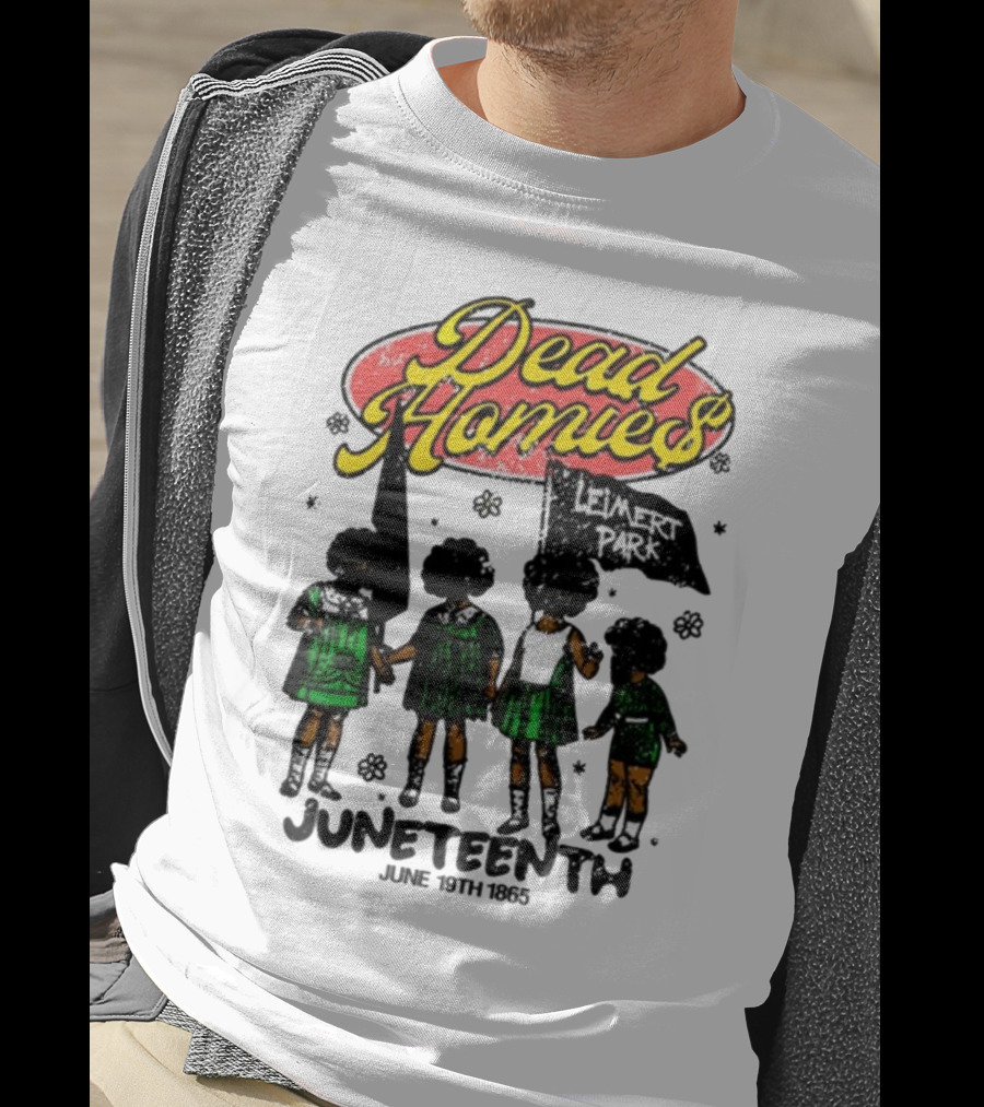 Dead Homies Leimert Park Juneteenth June 19th 1865 T-Shirt
