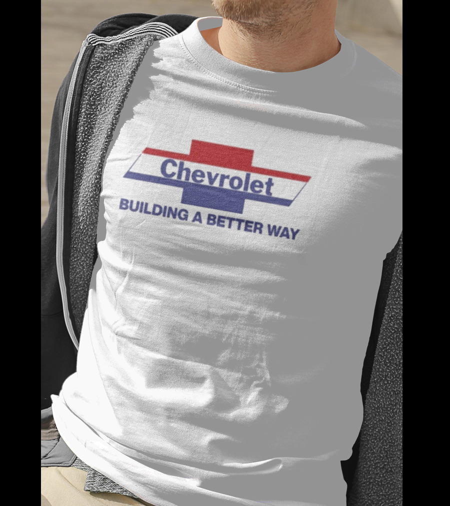 Chevrolet Building A Better Way Classic Bowtie Red White And Blue T-Shirt