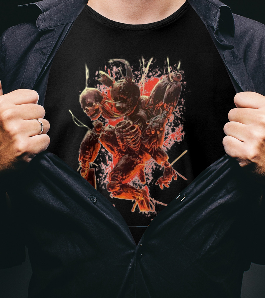 Five Nights At Freddy's Creepy Skeleton Characters T-Shirt