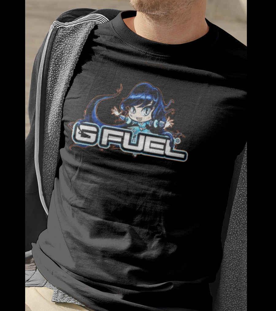 G Fuel Blue Ice Chibi Character Energy T-Shirt
