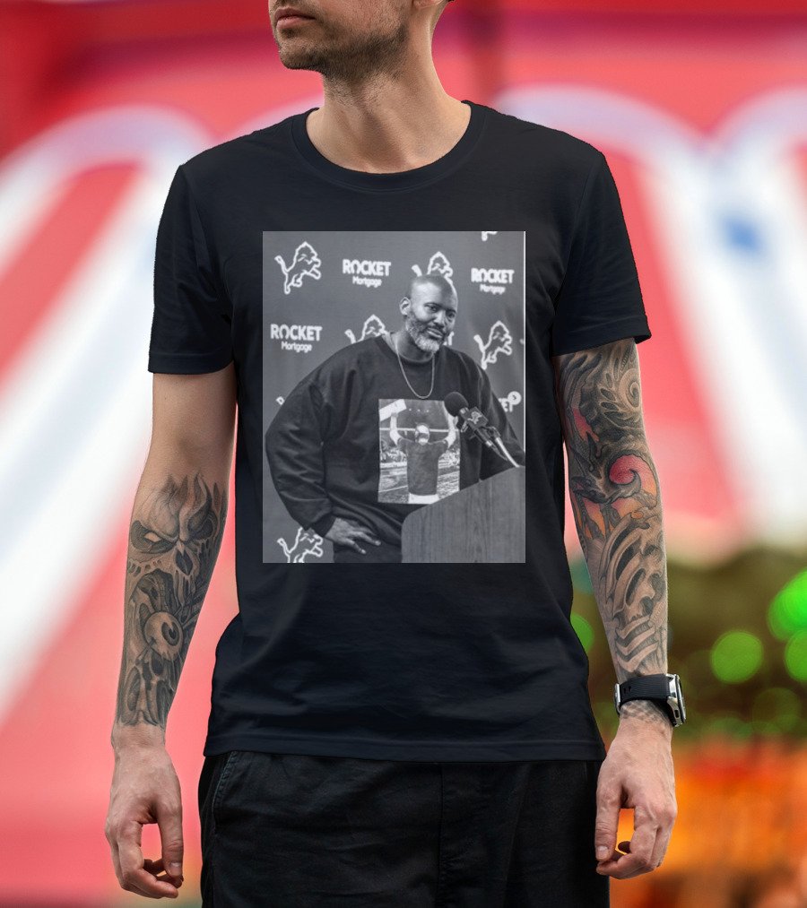 Lions Dan Campbell Rocket Mortgage Press Conference T-Shirt