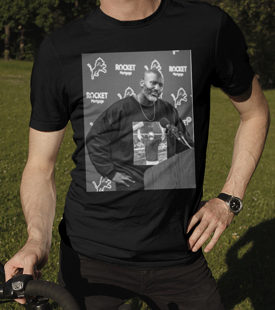 Lions Dan Campbell Rocket Mortgage Press Conference T-Shirt