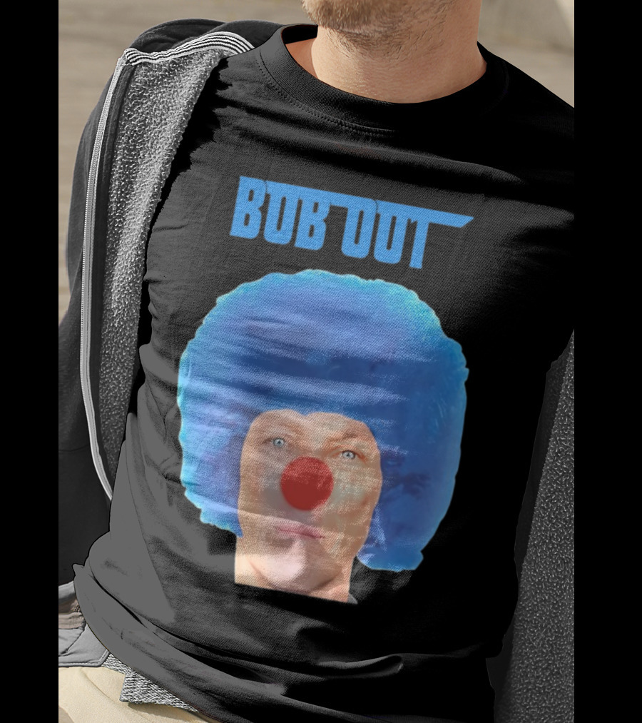 Bub Out Bernardeschi Bob Out Blue Afro Red Nose T-Shirt