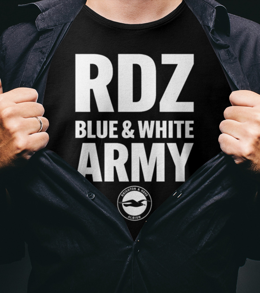 RDZ Blue And White Army Brighton And Hove Albion T-Shirt
