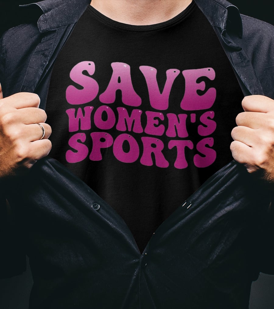 Save Women's Sports 70s Vintage Bold Pink T-Shirt