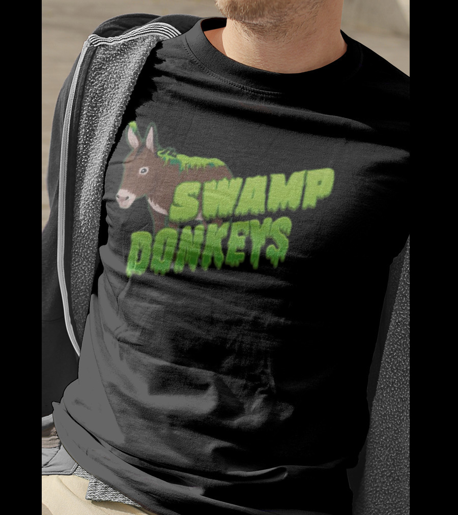 Jomboymedia Swamp Donkeys Blitzball 3 Dripping Green Donkey T-Shirt