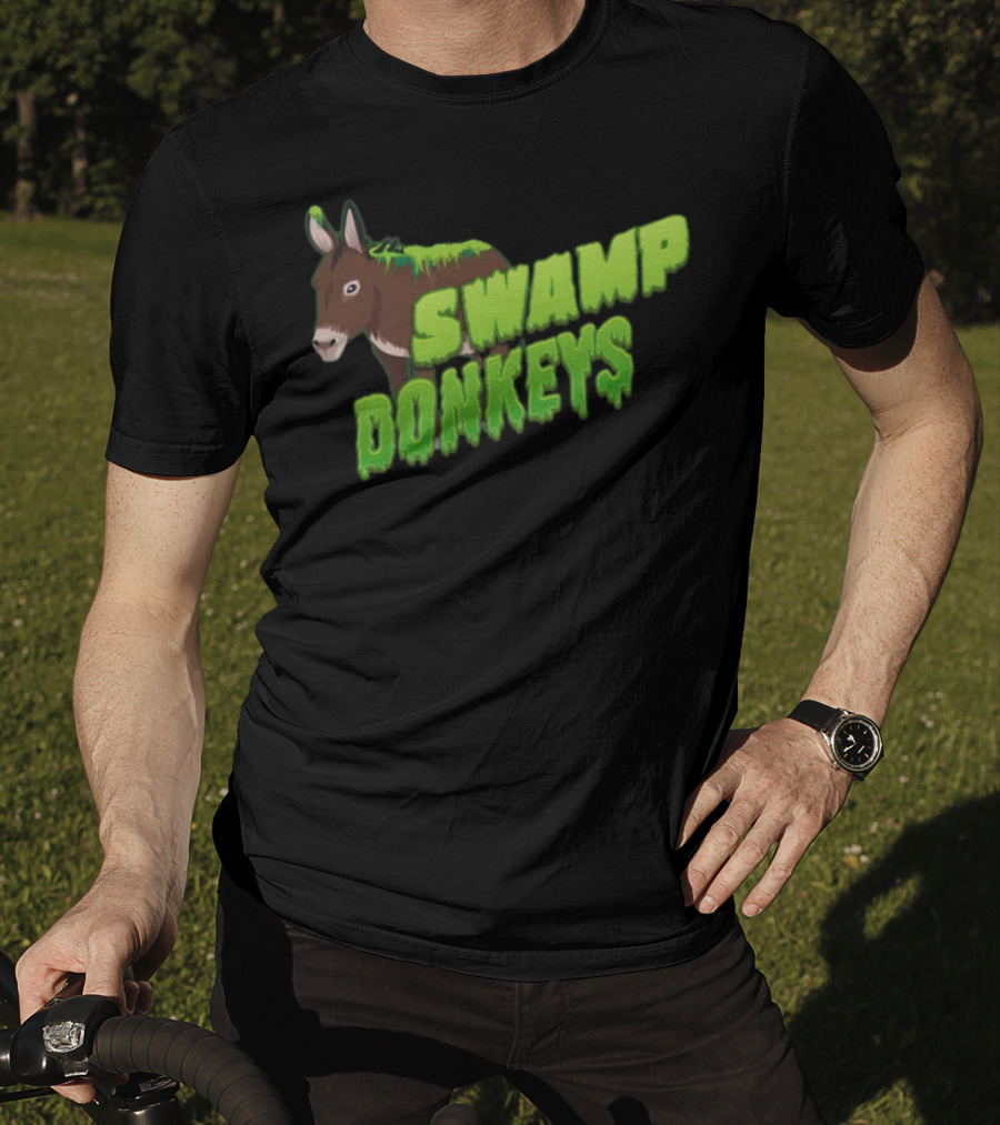 Jomboymedia Swamp Donkeys Blitzball 3 Dripping Green Donkey T-Shirt
