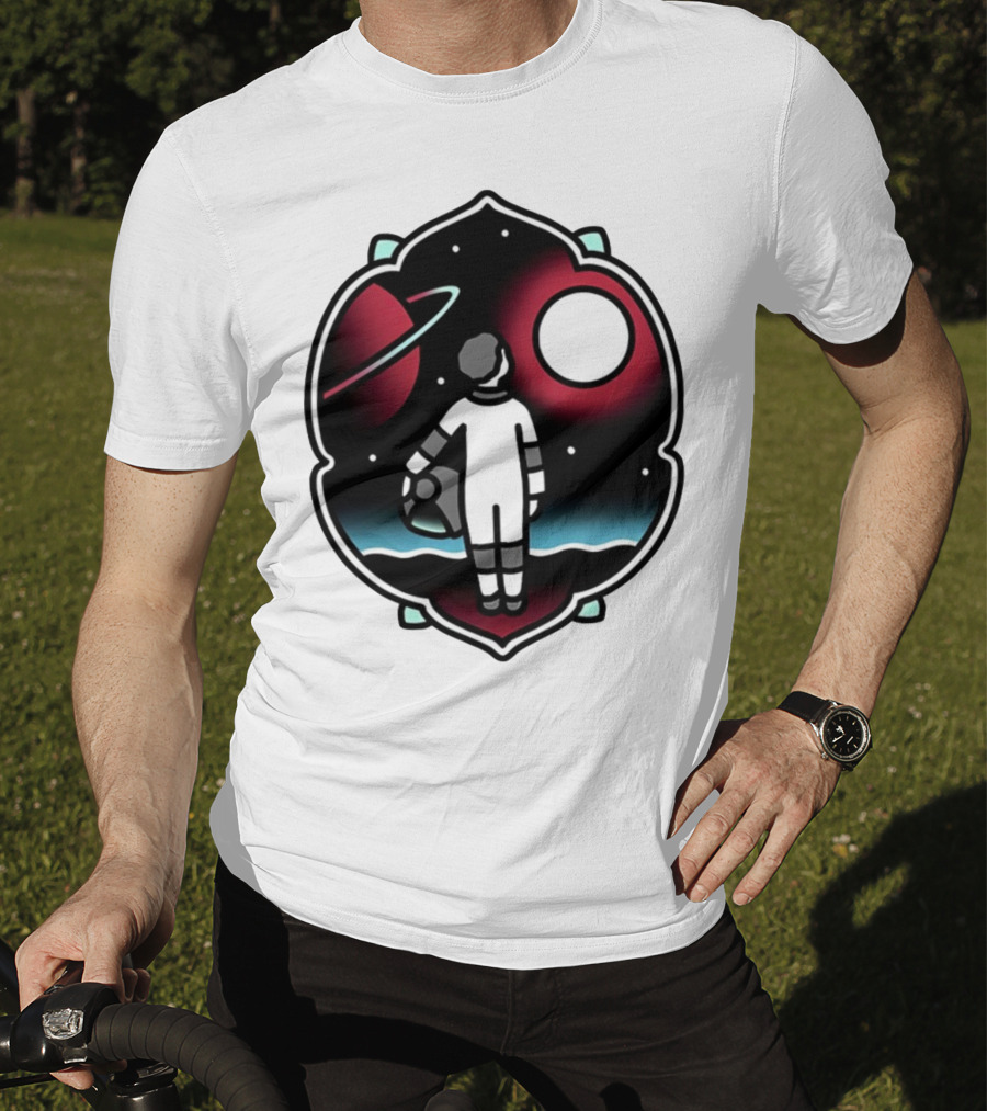 Come See The Universe Astronaut Staring At Planets And Stars T-Shirt