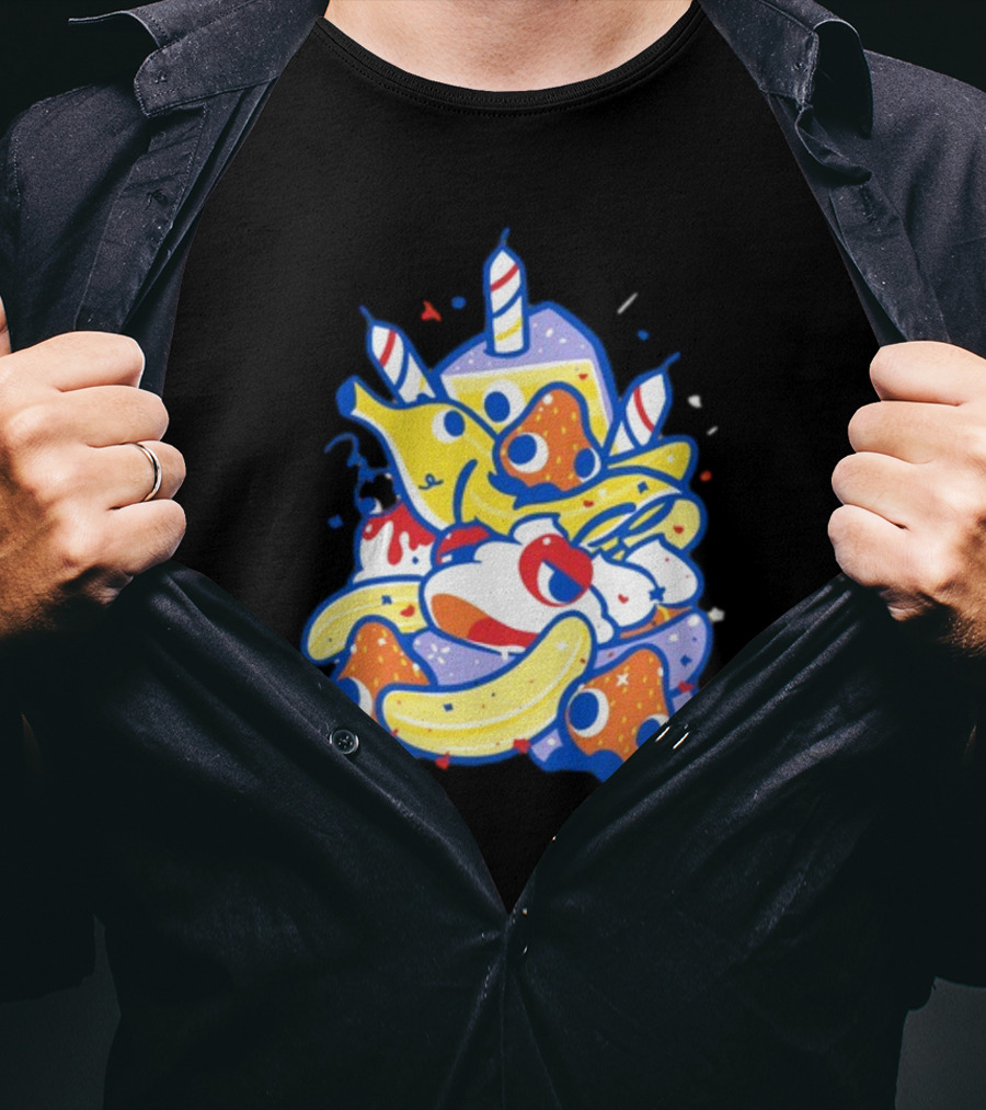 The Yetee Treat Yourself Whimsical Kawaii Birthday Dessert T-Shirt