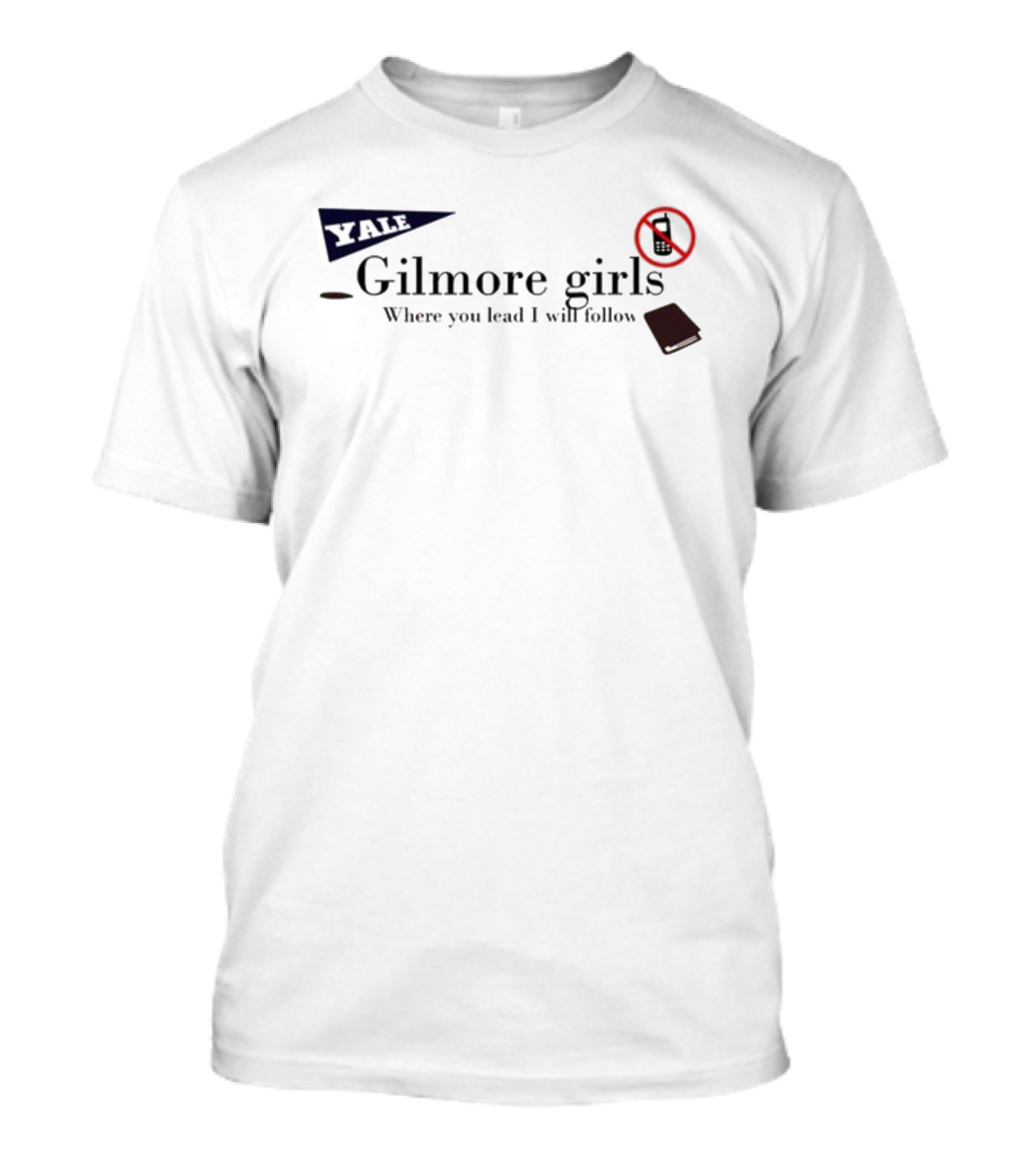 Yale Gilmore Girls Where You Lead I Will Follow Coffee Mug No Phone Book T-Shirt
