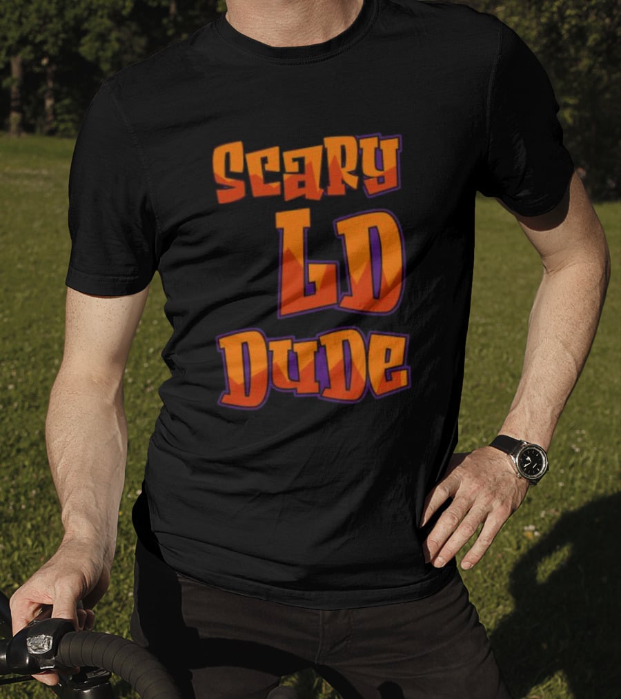 Scary LD Dude Retro Font T-Shirt