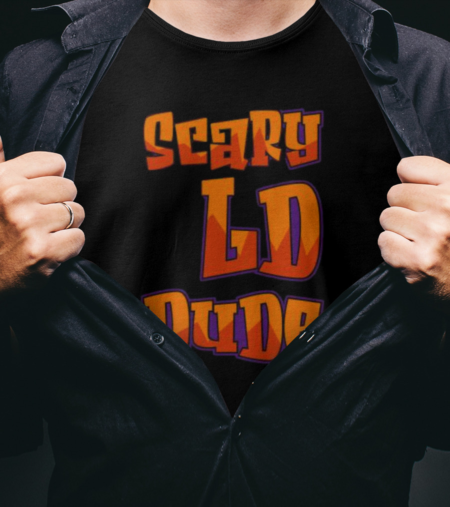 Scary LD Dude Retro Font T-Shirt