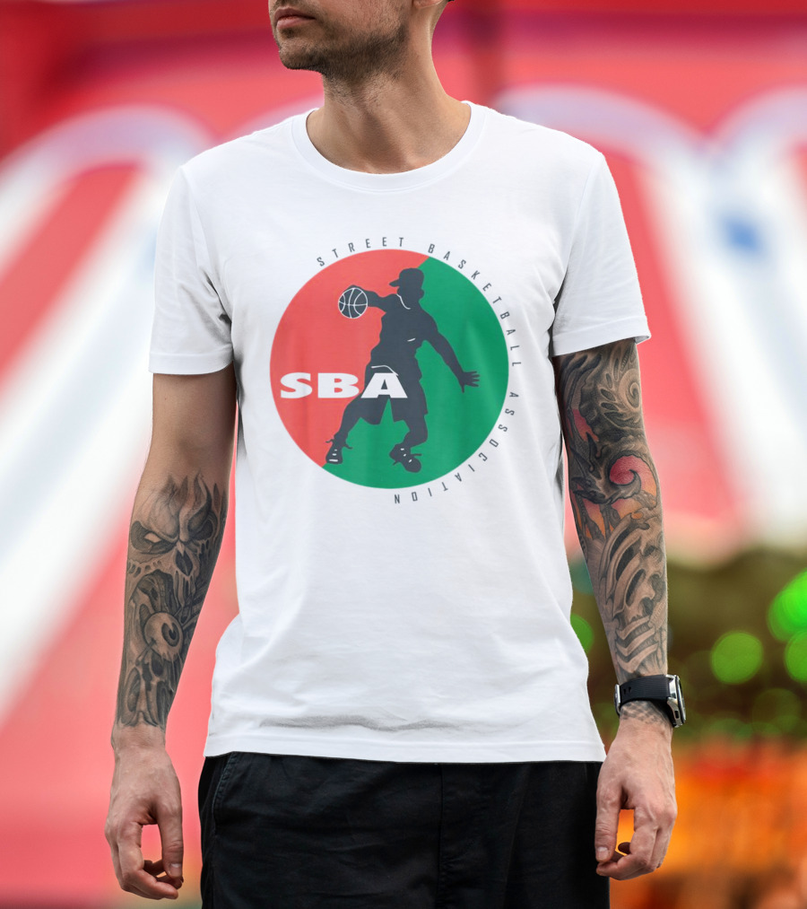 Street Basketball Association SBA Logo Circle T-Shirt