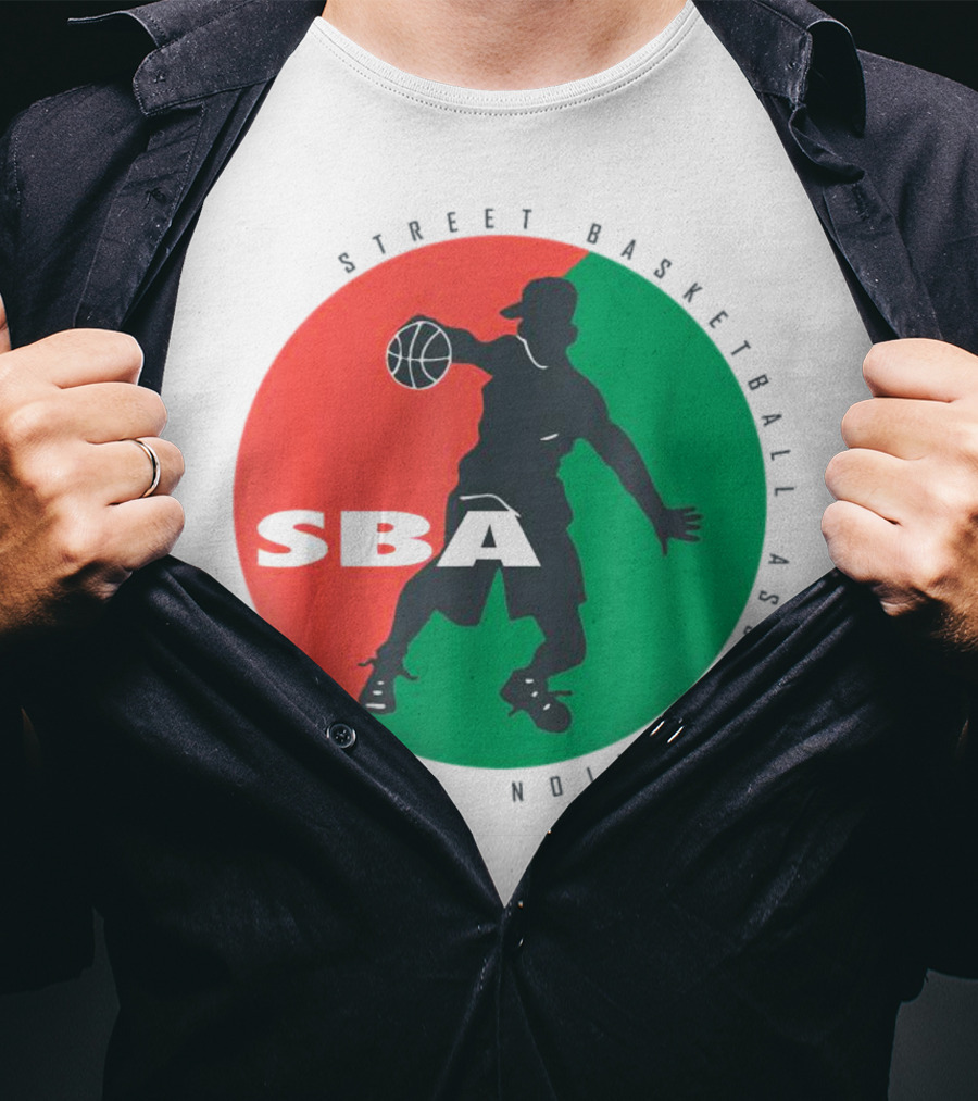 Street Basketball Association SBA Logo Circle T-Shirt