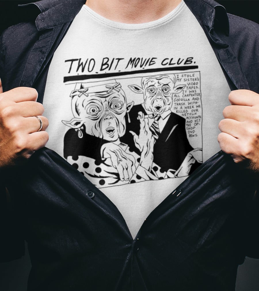 Humanitix Two Bit Movie Club Mac And Me New Farm Cinemas Comic Scene T-Shirt