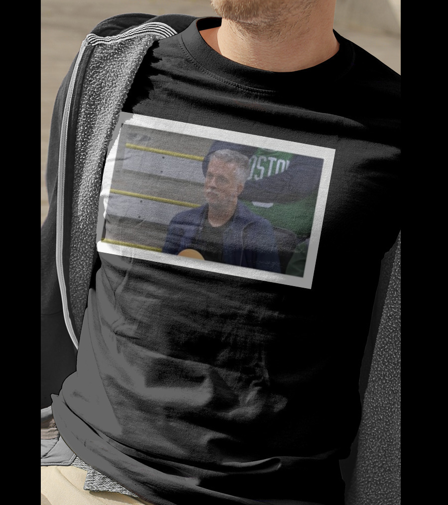 Boston Celtics Basketball Game Jeremy Tache Bill Simmons Sad Photo Meme T-Shirt