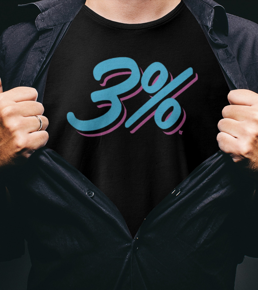Breakingt Miami 3% Chance Blue And Pink T-Shirt