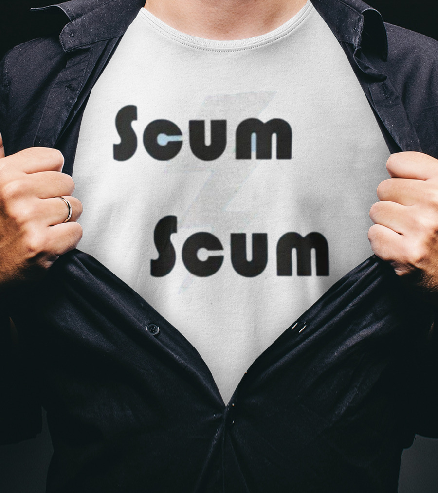 Scum Scum Lightning Bolt T-Shirt