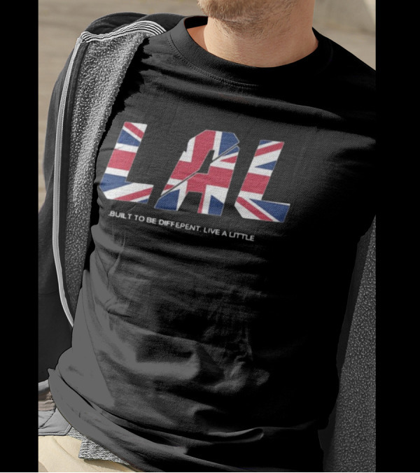 LAL Union Jack Built To Be Different Live A Little T-Shirt