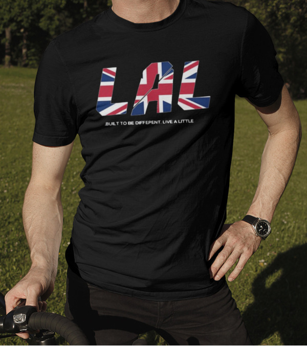 LAL Union Jack Built To Be Different Live A Little T-Shirt