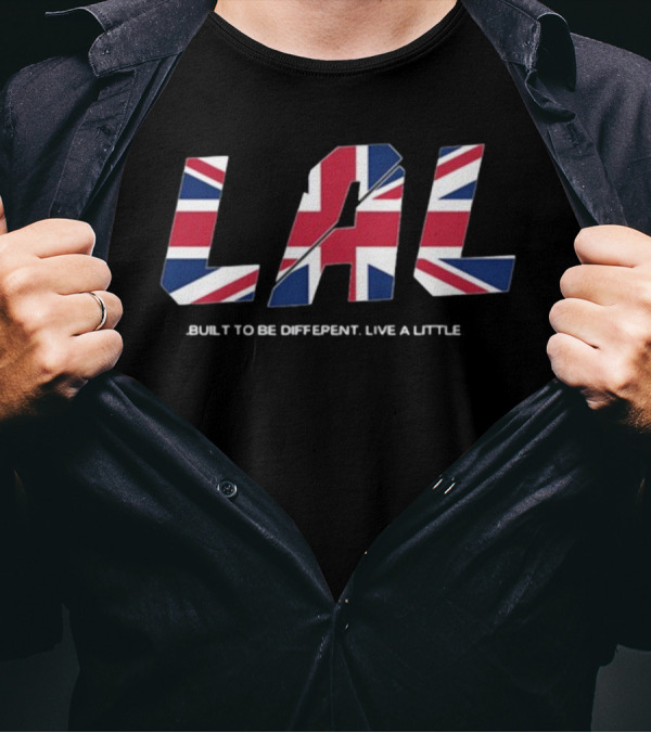 LAL Union Jack Built To Be Different Live A Little T-Shirt