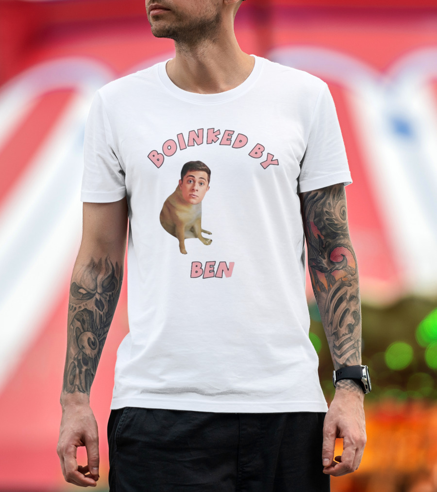 Boinked By Ben Dog Face Collage T-Shirt