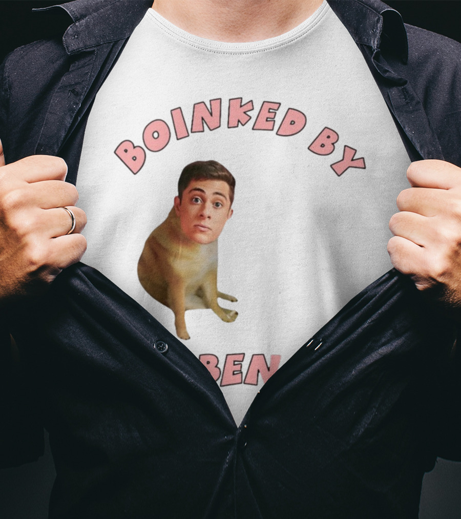 Boinked By Ben Dog Face Collage T-Shirt