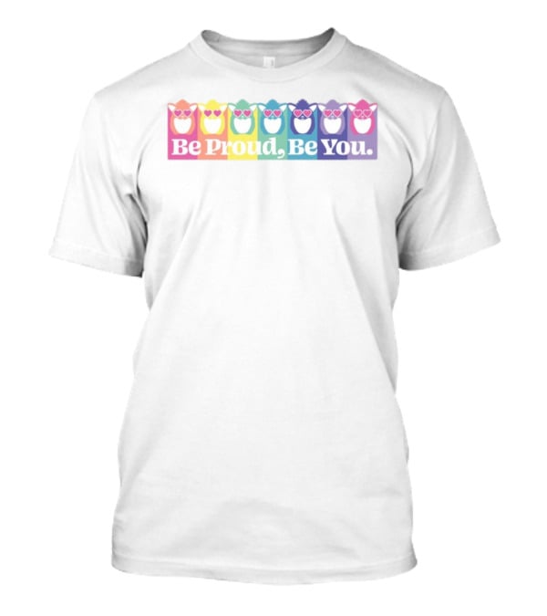 Be Proud Be You Rainbow Heart Owls T-Shirt
