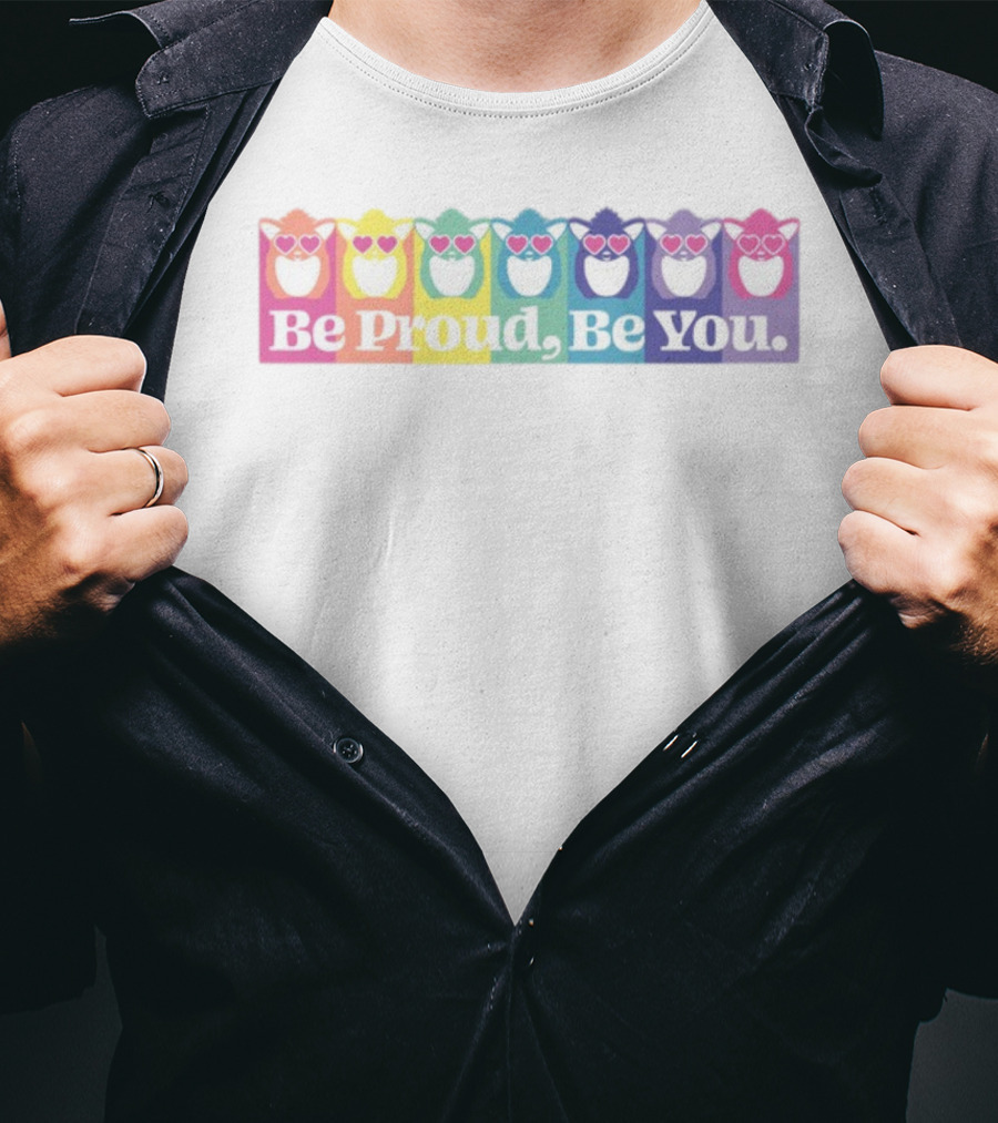 Be Proud Be You Rainbow Heart Owls T-Shirt