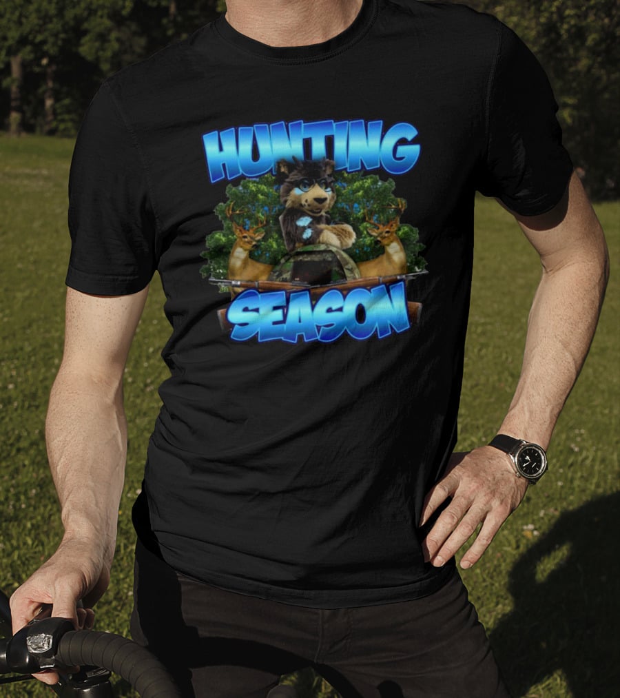 Designedbytheboys Hunting Season Wolf And Deer T-Shirt