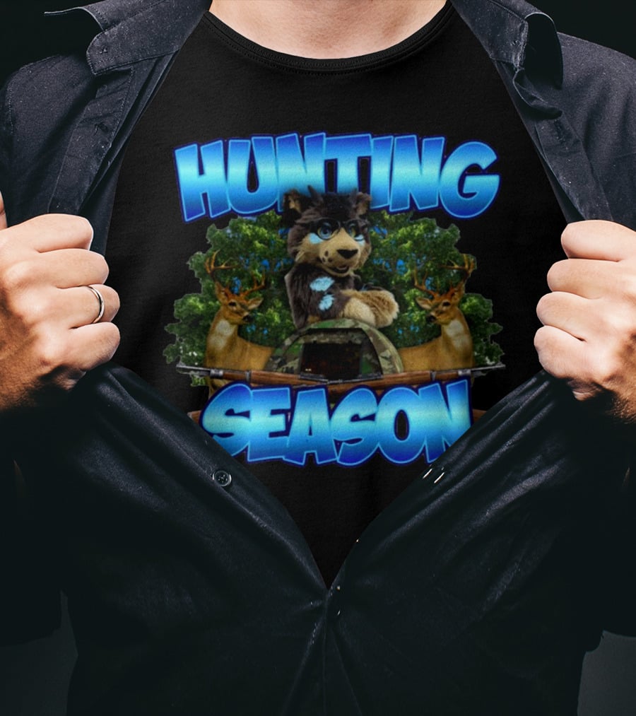 Designedbytheboys Hunting Season Wolf And Deer T-Shirt
