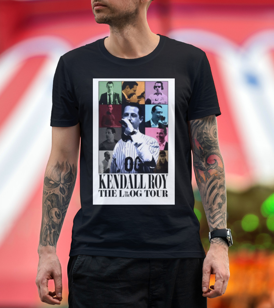 Kendall Roy The L To The OG Tour Multicolor Collage T-Shirt