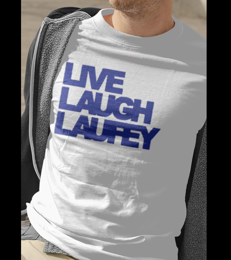 Laufeymusic Live Laugh Laufey Iconic Blue Text T-Shirt