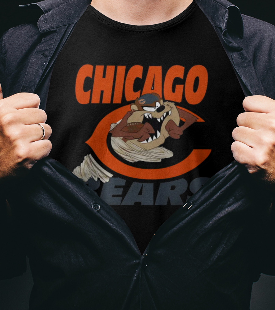 Chicago Bears Tazmanian Taz Devil Crossover T-Shirt