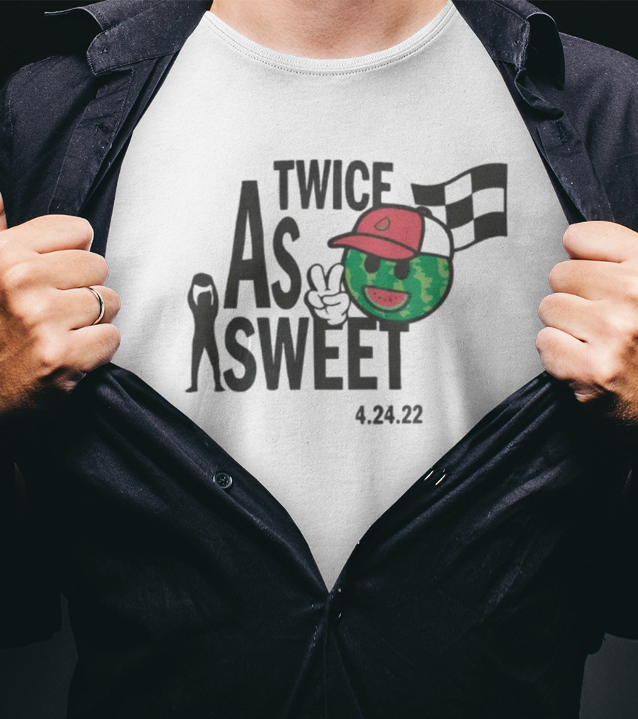 Melon Man Brand Store Ross Chastain Twice As Sweet 4.24.22 Racing Victory T-Shirt