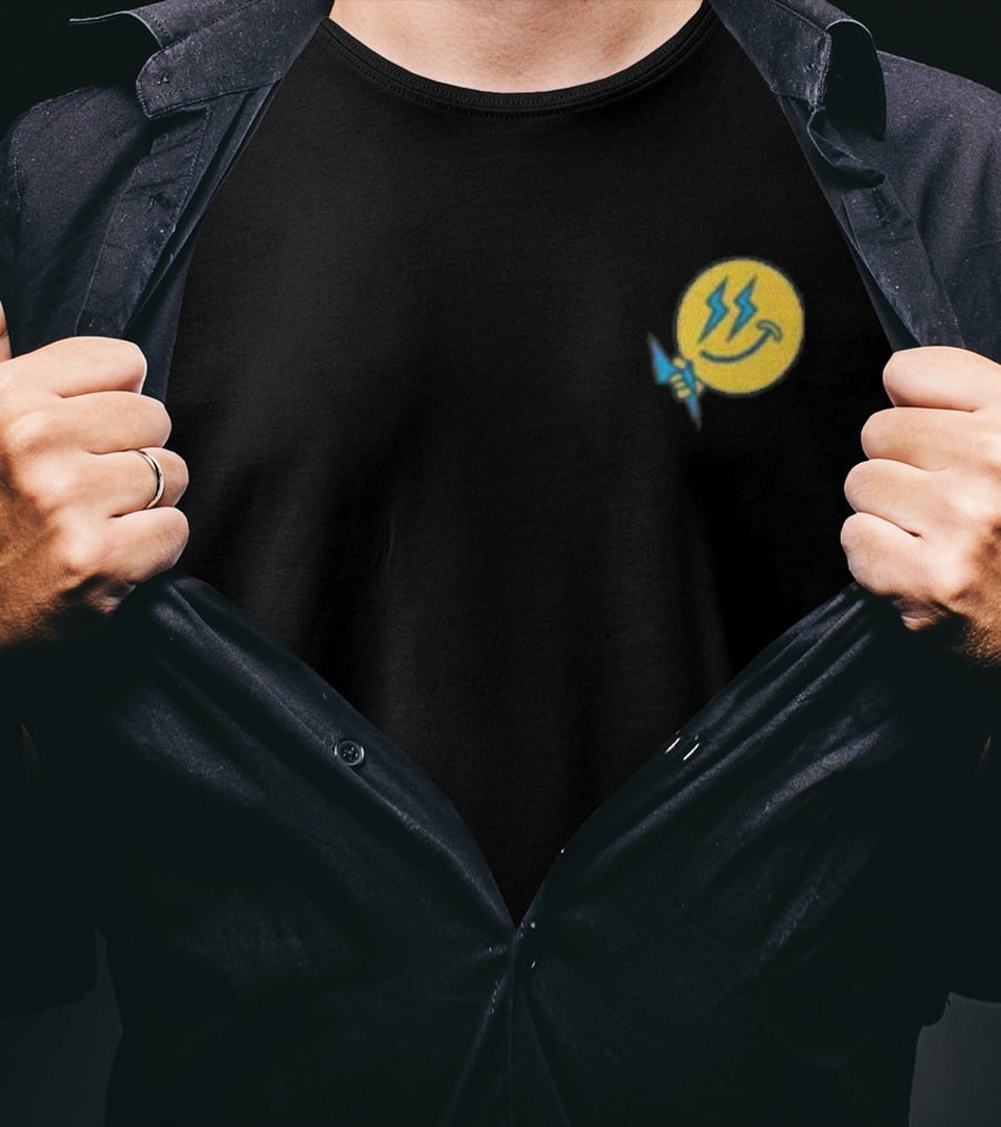 Ateez Thunder Lightning Bolt Smile T-Shirt