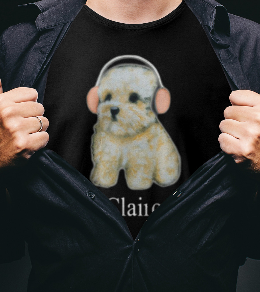 Clairo Dog With Headphones T-Shirt