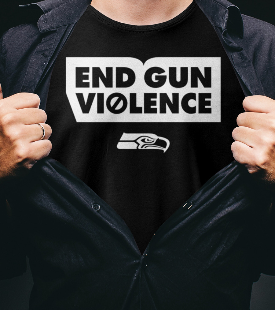 End Gun Violence Seahawks Initiative T-Shirt