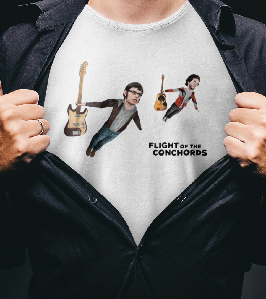Flight Of The Conchords Guitar-Flying Duo T-Shirt