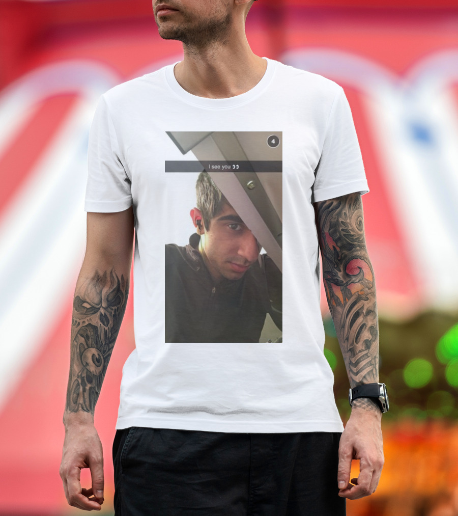 Vikram Singh Barn I See You Snapchat Selfie Image T-Shirt