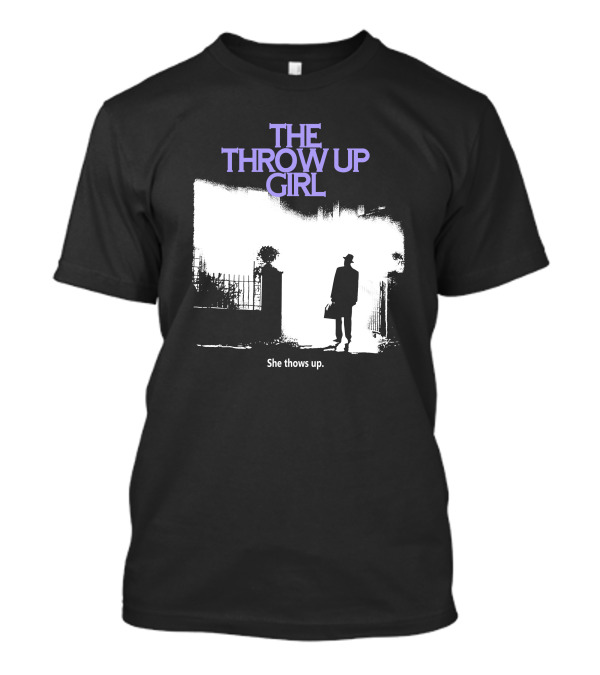 Alex Pardee The Throw Up Girl She Throws Up Mysterious Silhouette Scene T-Shirt