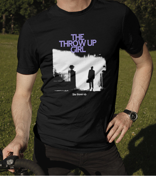 Alex Pardee The Throw Up Girl She Throws Up Mysterious Silhouette Scene T-Shirt