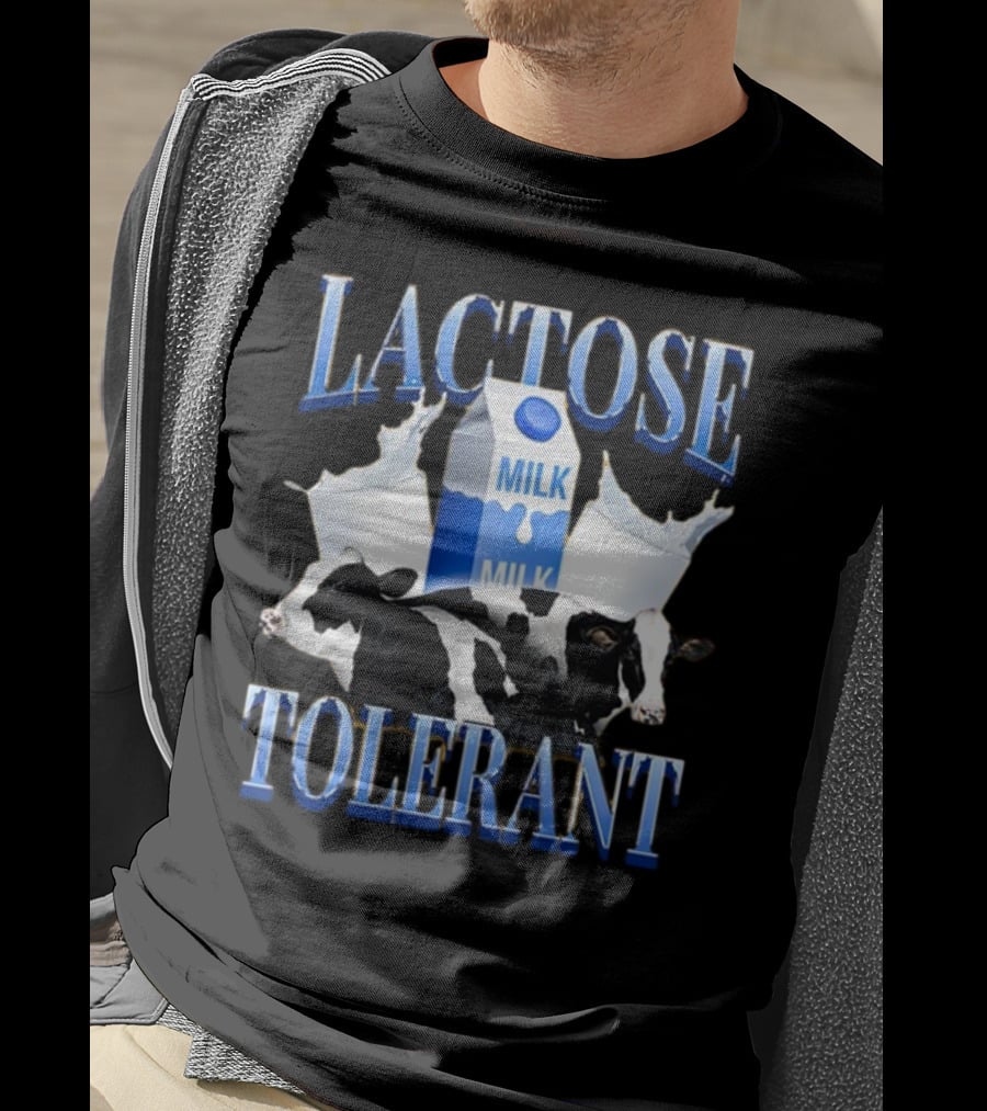 Lactose Tolerant Milk Cows Splashing Carton T-Shirt