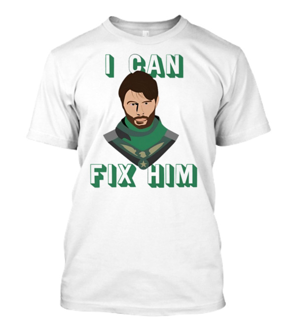 Nerdy Squirrel Studios Soldier Boy I Can Fix Him Dark Green Costume T-Shirt