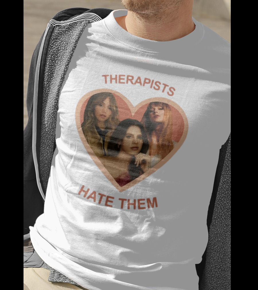 Therapists Hate Them Heart Shape Group Waterhouse T-Shirt