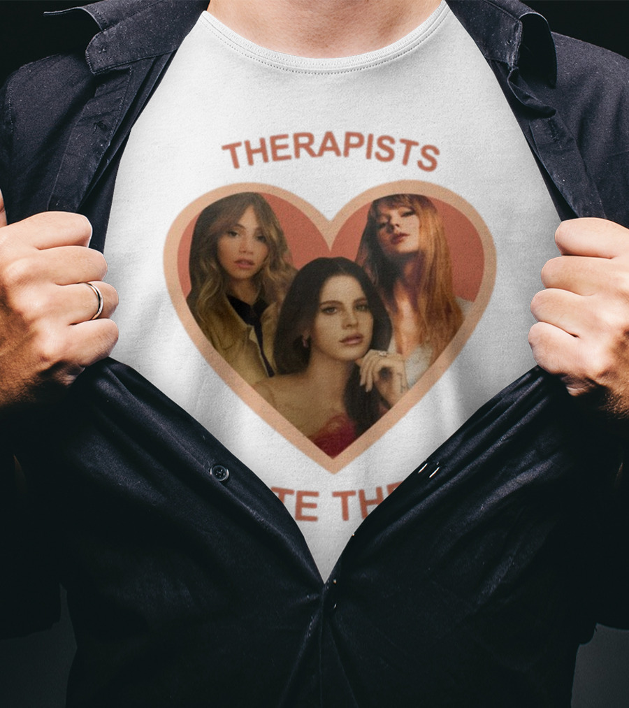 Therapists Hate Them Heart Shape Group Waterhouse T-Shirt