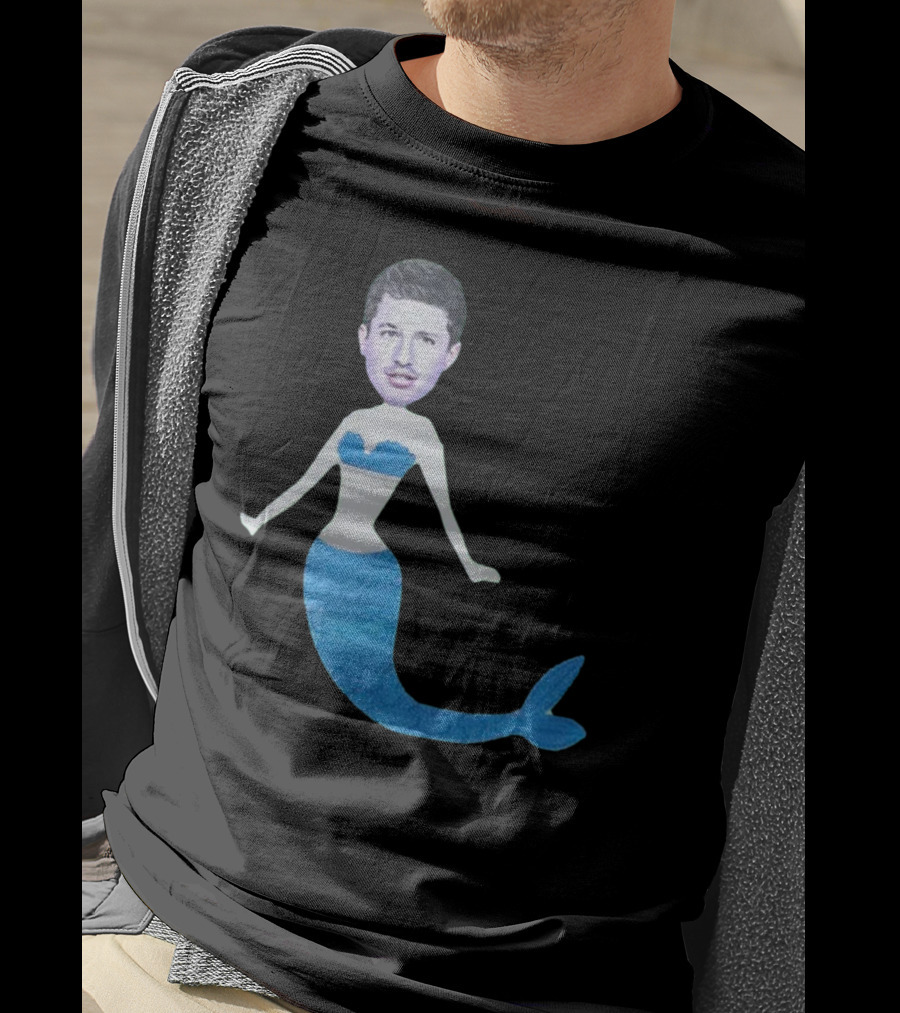 Charlie's Mermaid Head Hoodie Aquatic Vibe T-Shirt