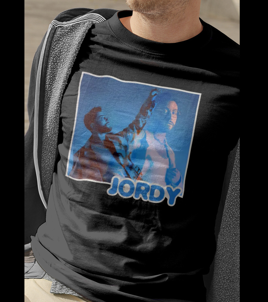 Jordy Feelin Blue Dual Portrait With Cool Tones T-Shirt